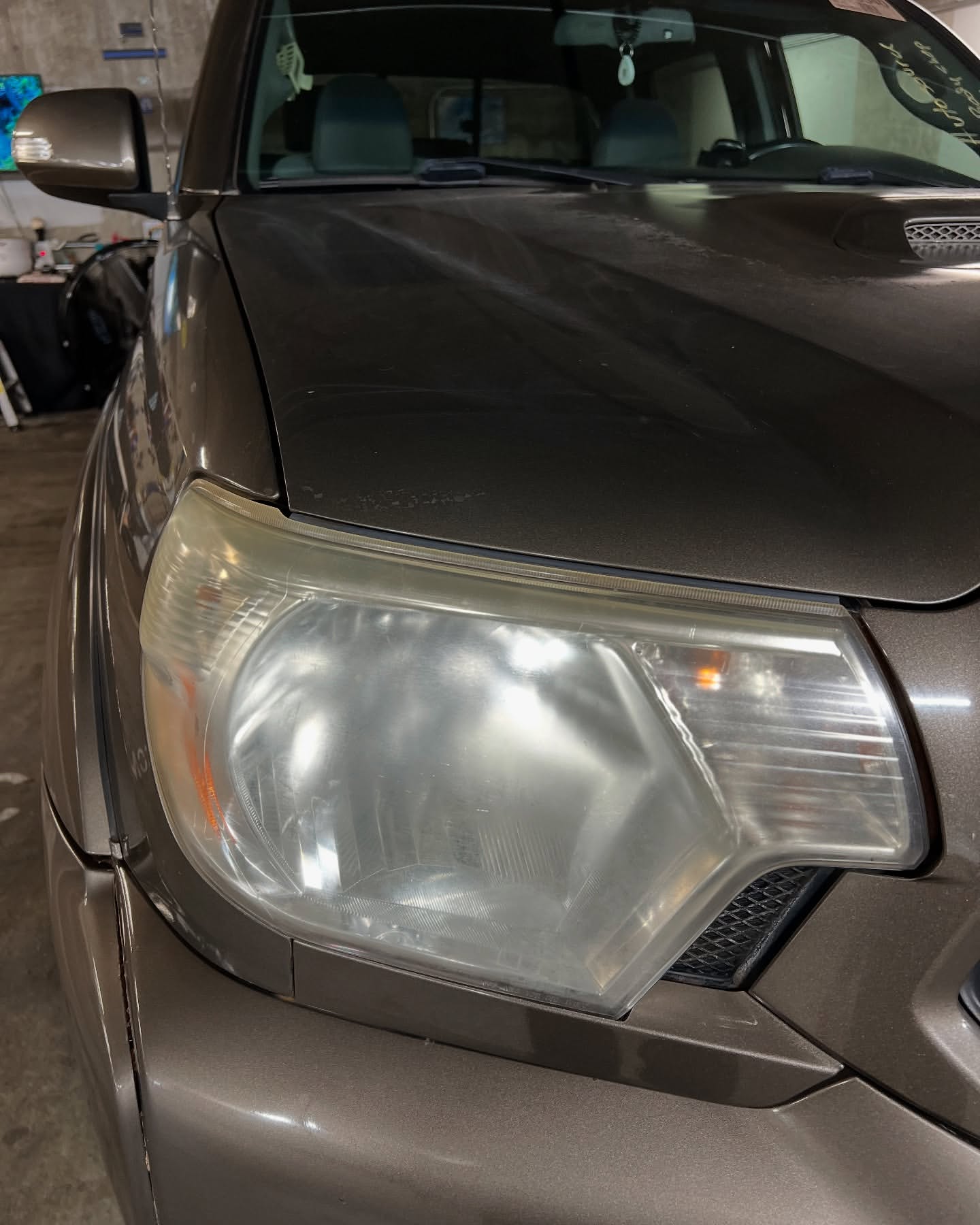 Headlight restoration before — Details by Jazz Oahu